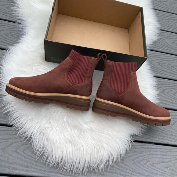 Womens Timberland Wedge Ankle Boots - Picture 3 of 6